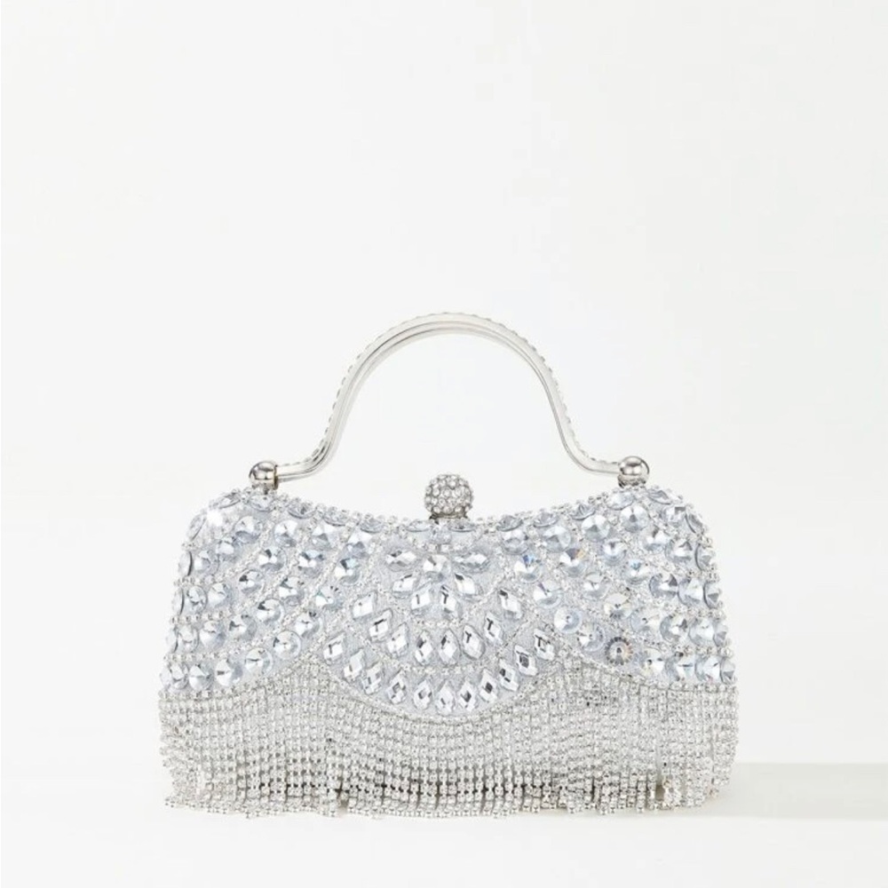 Top Handle Rhinestone Purse - Picture 2 of 6
